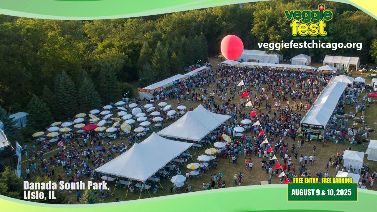 Veggie Fest 2025 returns to Lisle on Aug 9 and 10, from 11 am to 8 pm. 