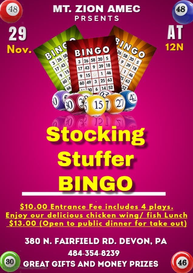Stocking Stuffer Bingo
