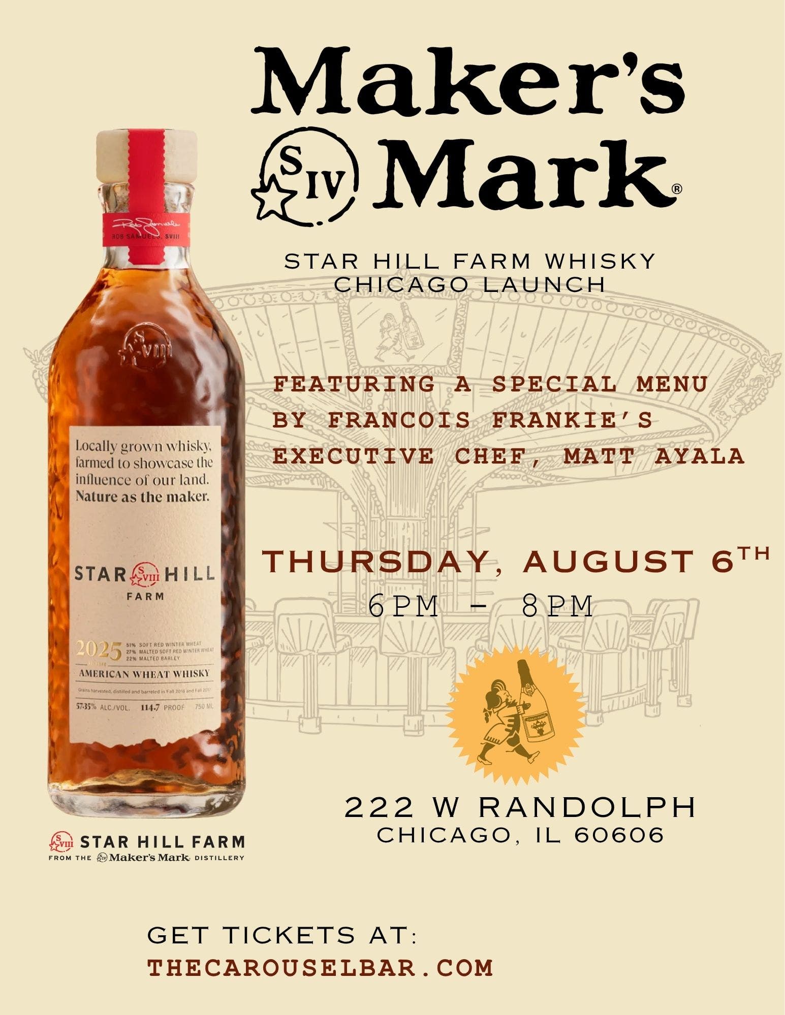 Star Hill Farm Whisky Launch at Francois Frankie