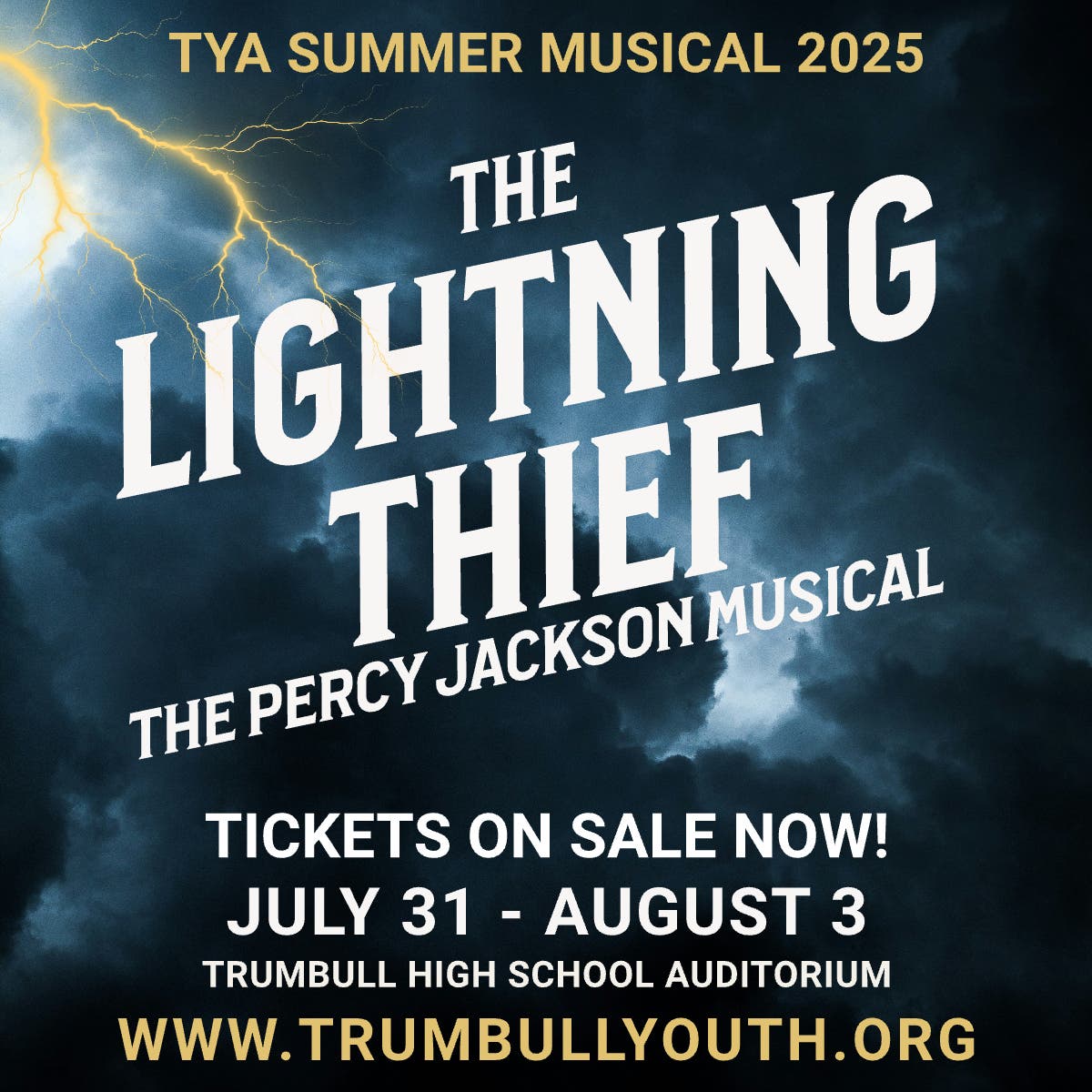 "The Lightning Thief, The Percy Jackson Musical" presented by Trumbull Youth Association