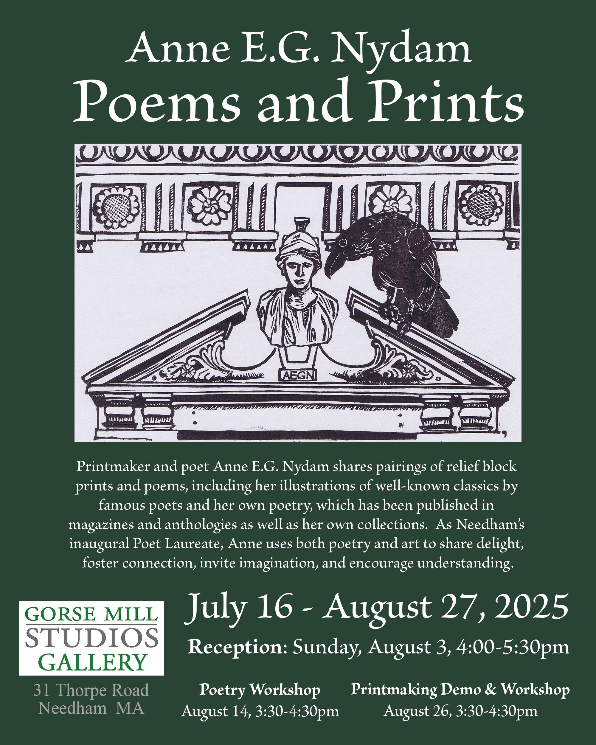 "Poems and Prints" art exhibition Reception
