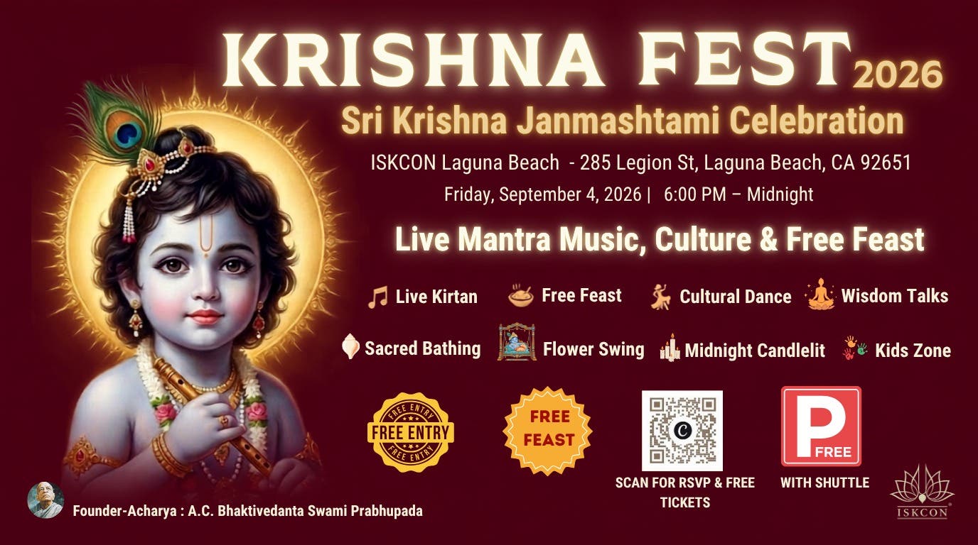 Sri Krishna Janmashtami Celebration at ISKCON Laguna Beach