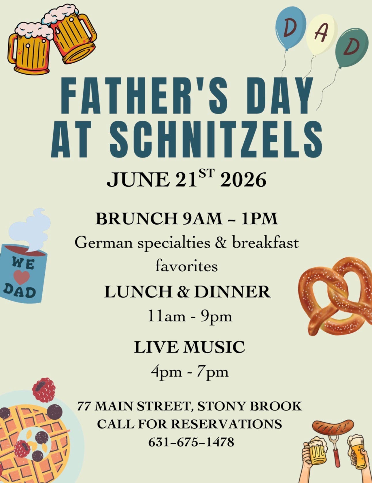 Father’s Day at Schnitzels