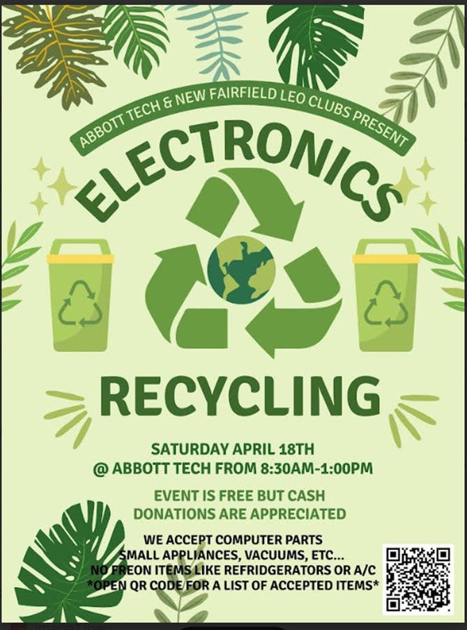 Electronics Recycling - April 18 at Abbott Tech