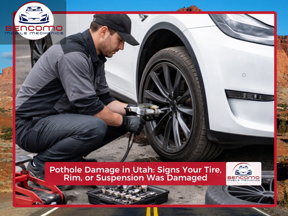 Pothole Damage in Utah: Signs Your Tire, Rim, or Front Suspension May Be Damaged