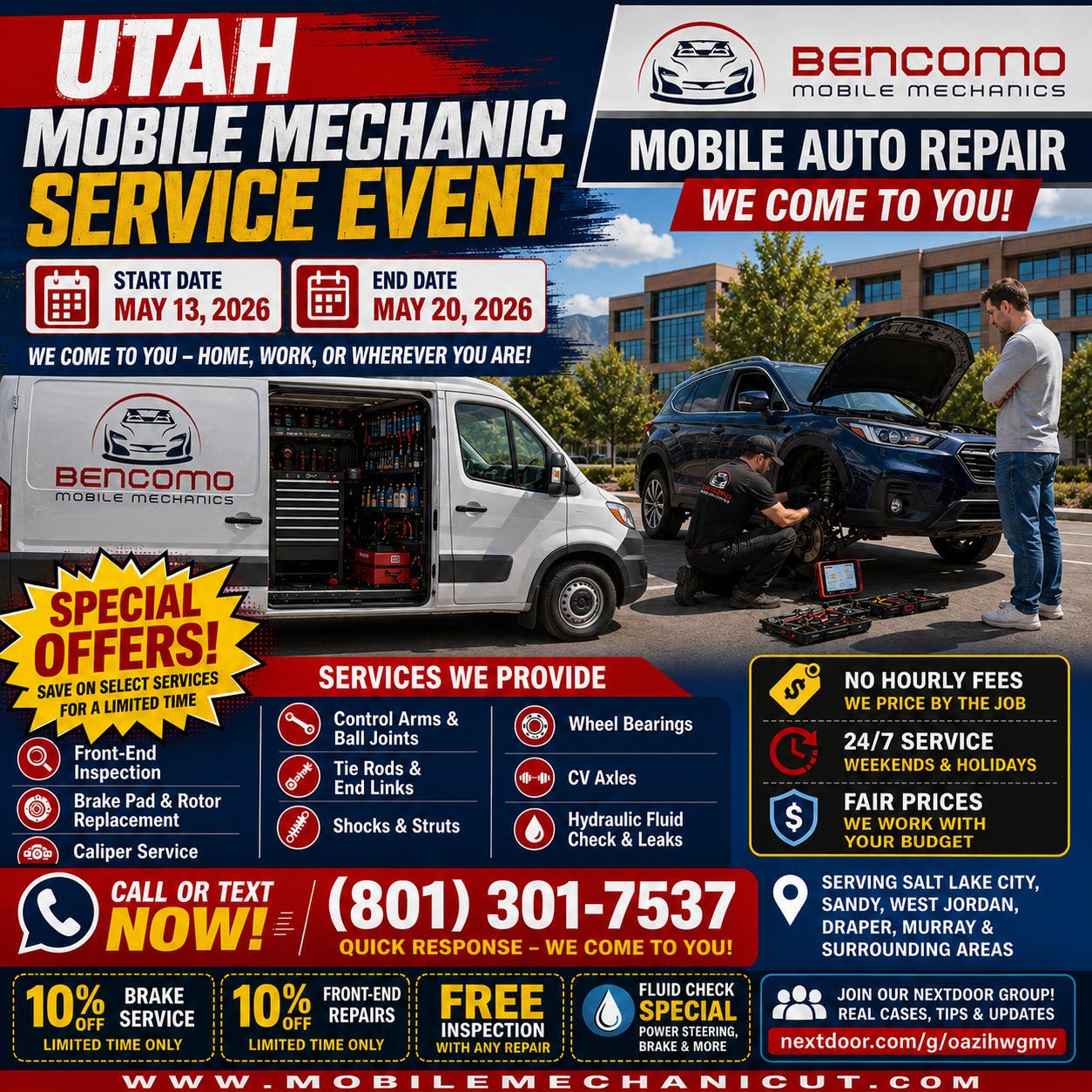 Utah Mobile Mechanic Event: We Come To You
