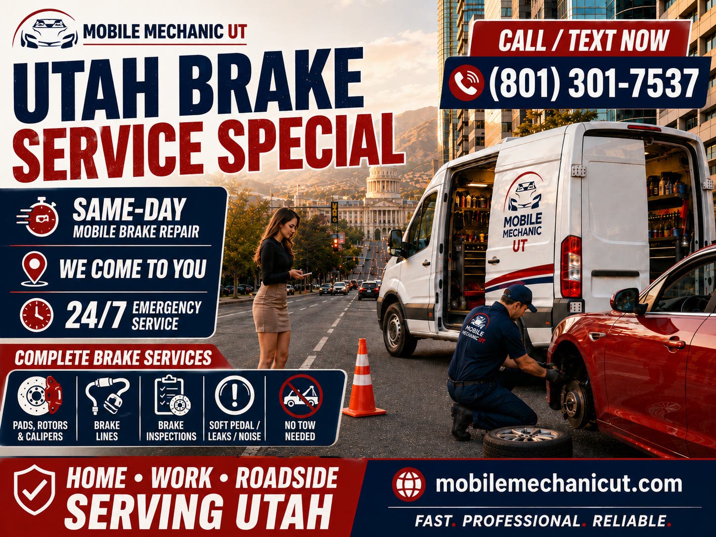 Utah Mobile Brake Service Special – Aug 14–19