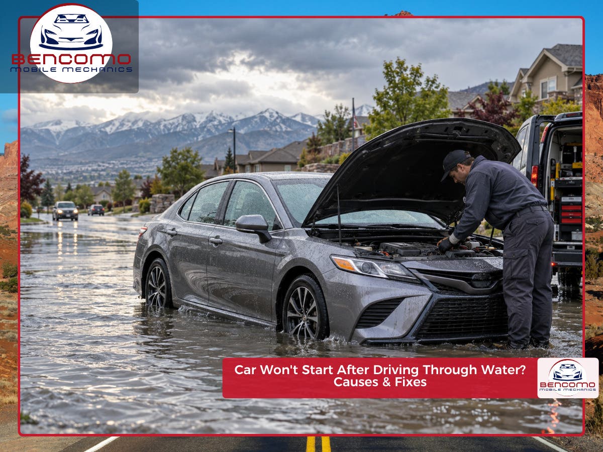 Car Won't Start After Driving Through Water? Mobile Mechanic in Utah 24/7