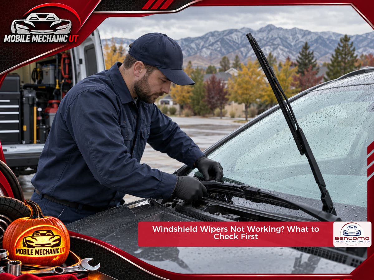 Windshield Wipers Not Working? Mobile Mechanic Services in Utah