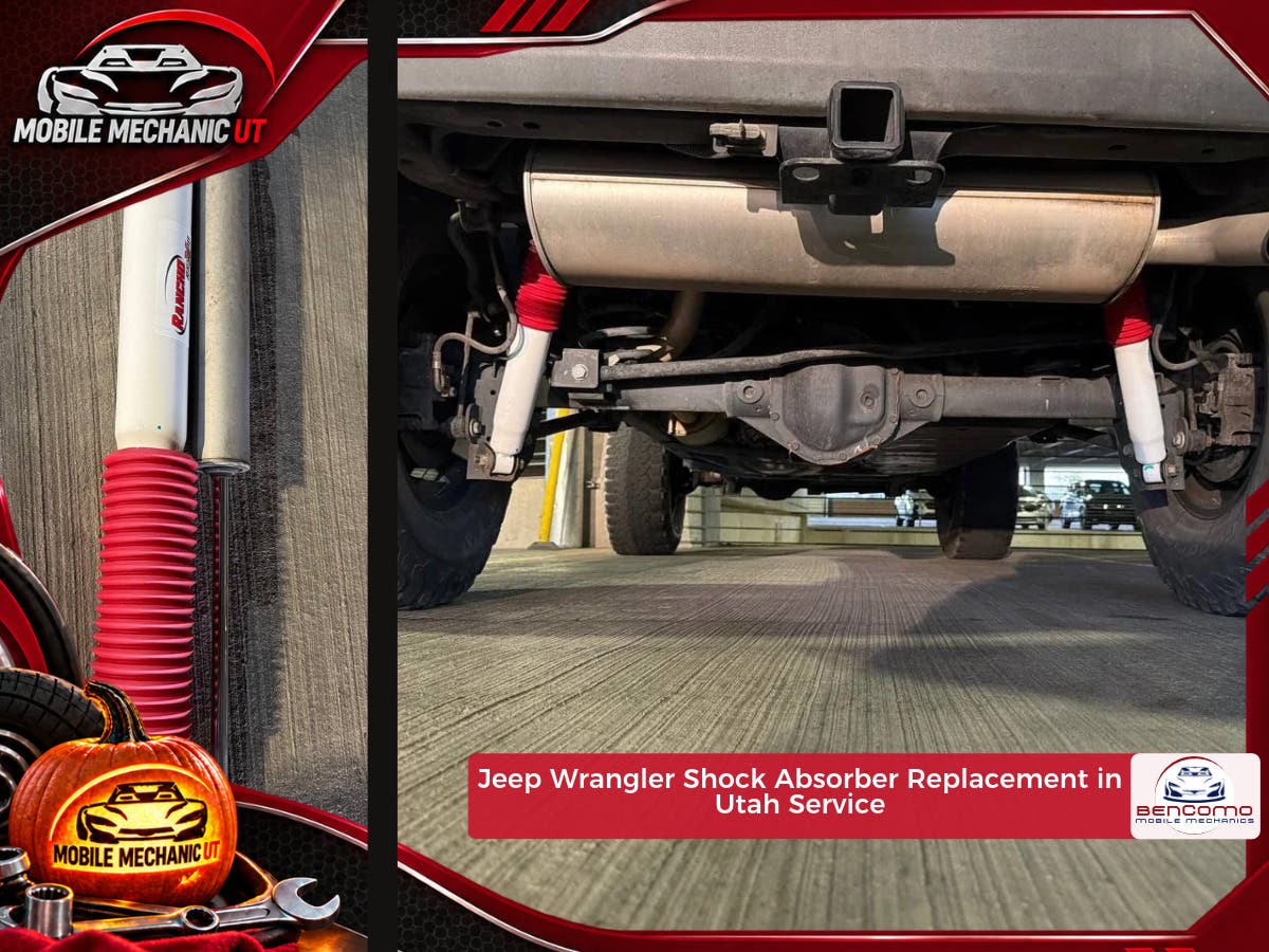 Jeep Wrangler Shock Absorber Replacement in Utah – We Come to You!