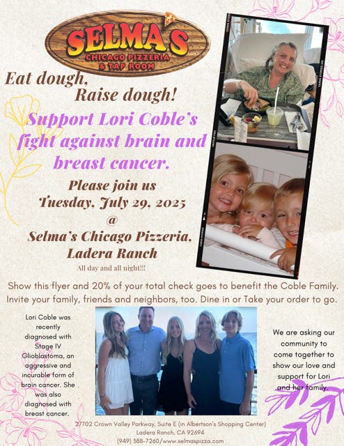 Eat Dough Raise Dough Fundraiser for the Coble Family
