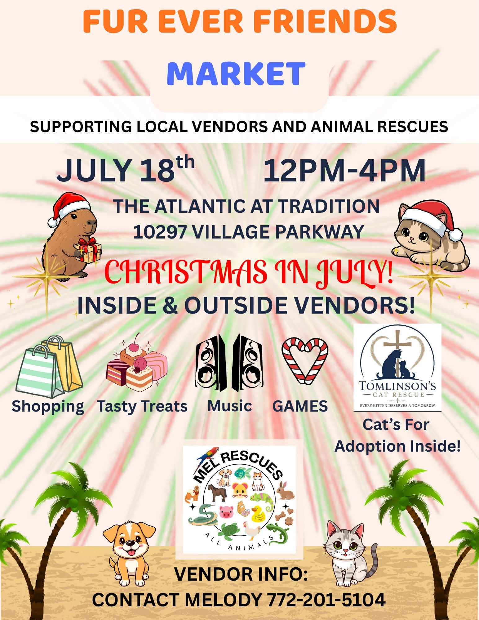 Christmas in July at Fur Ever Friends Market