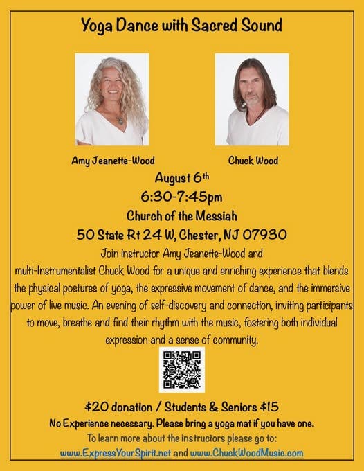 Yoga Dance with Sacred Sound: Amy Jeanette Wood and Chuck Wood