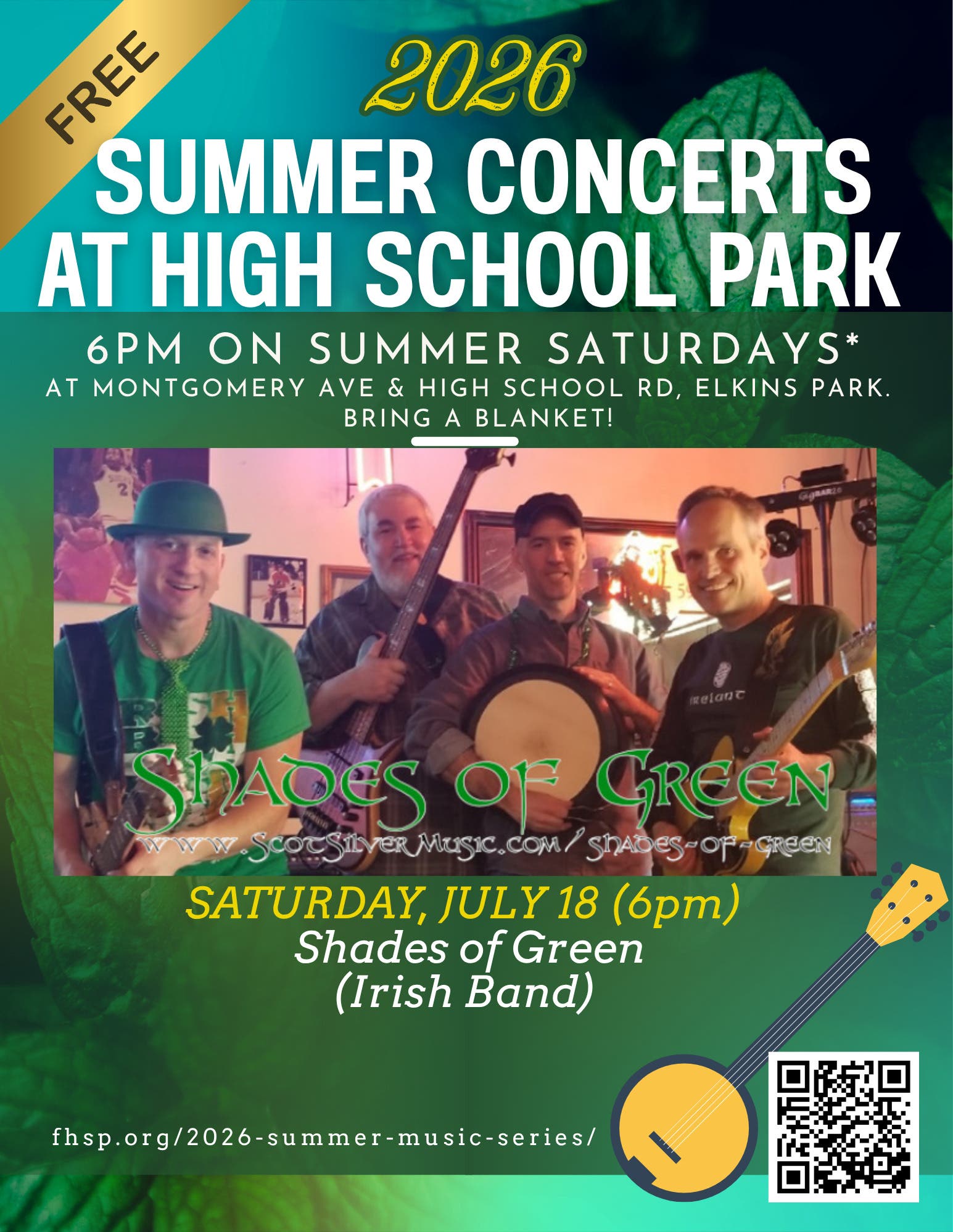 Free Summer Concert Series - Shades of Green