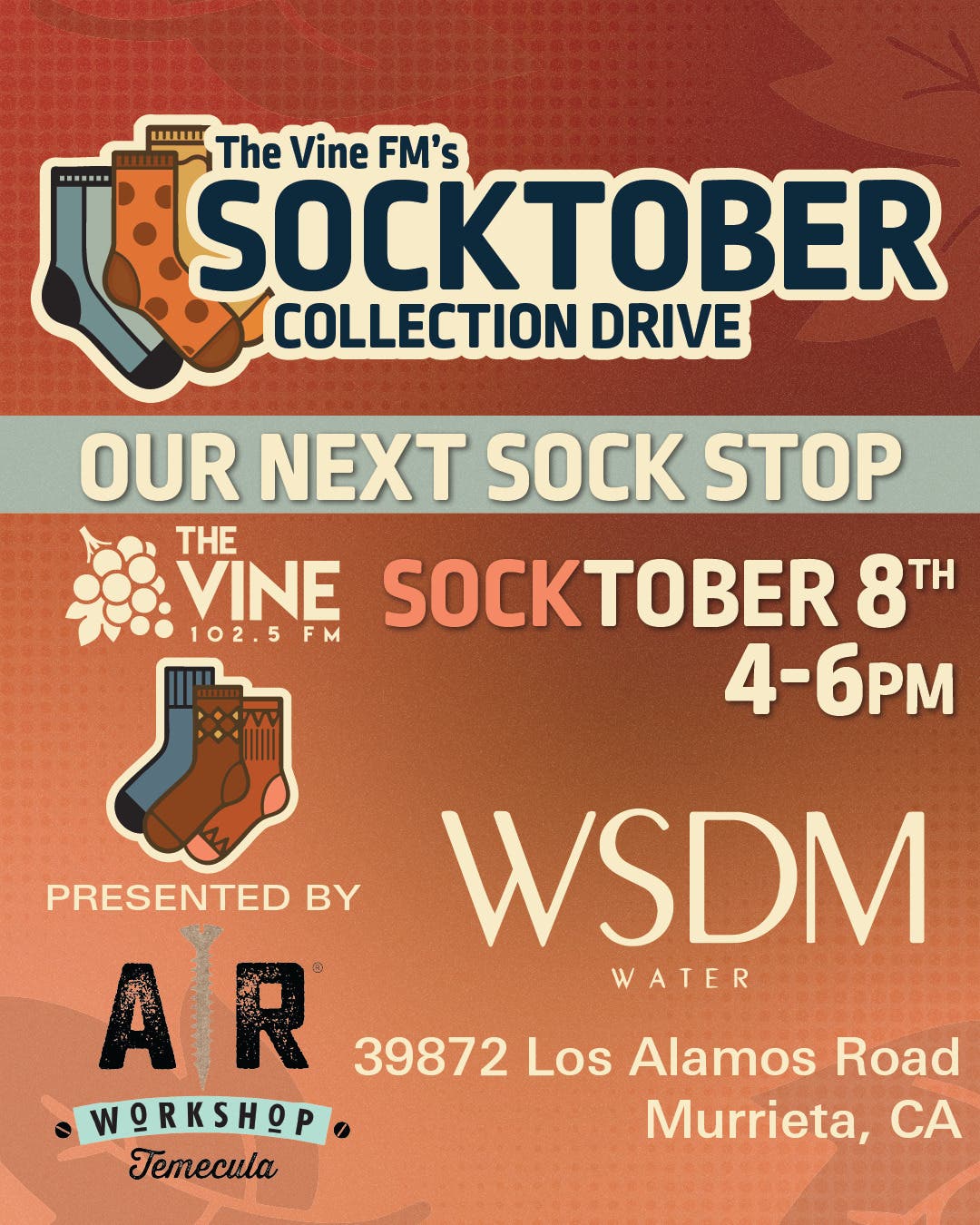 The Vine FM's Socktober Sock Drop #2