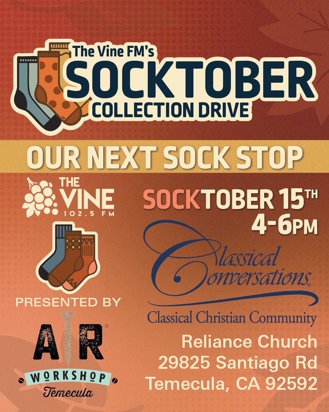 The Vine FM's Socktober Sock Stop #3