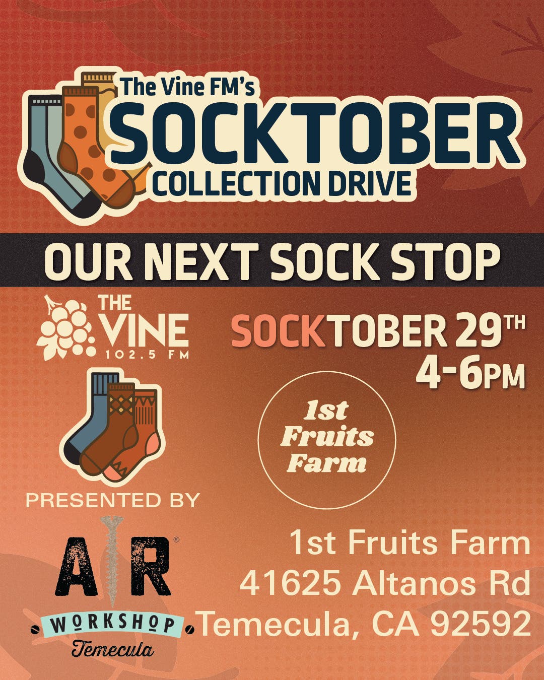The Vine FM's Socktober Sock Stop #5