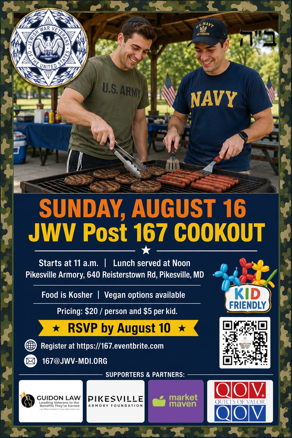 JWV Post 167 Cookout