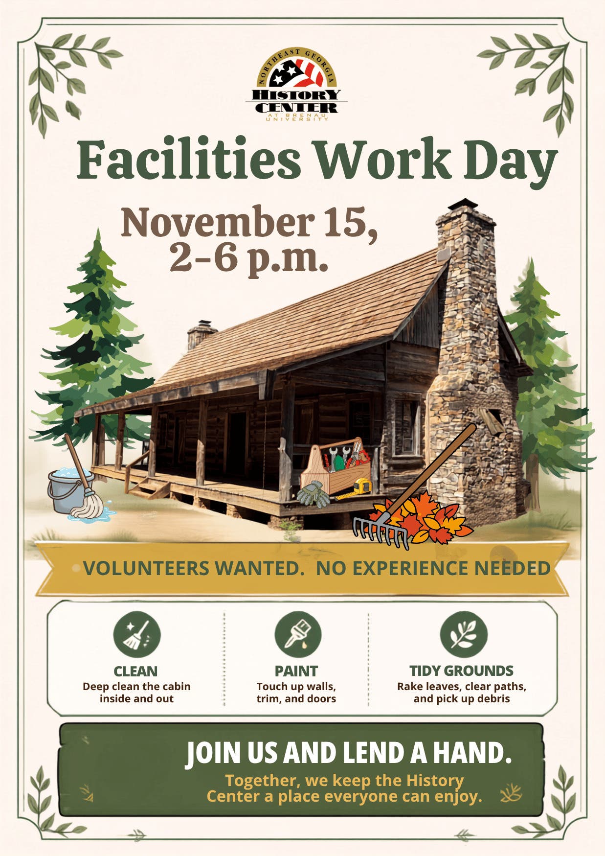 Facilities Work Day - Volunteers Needed!