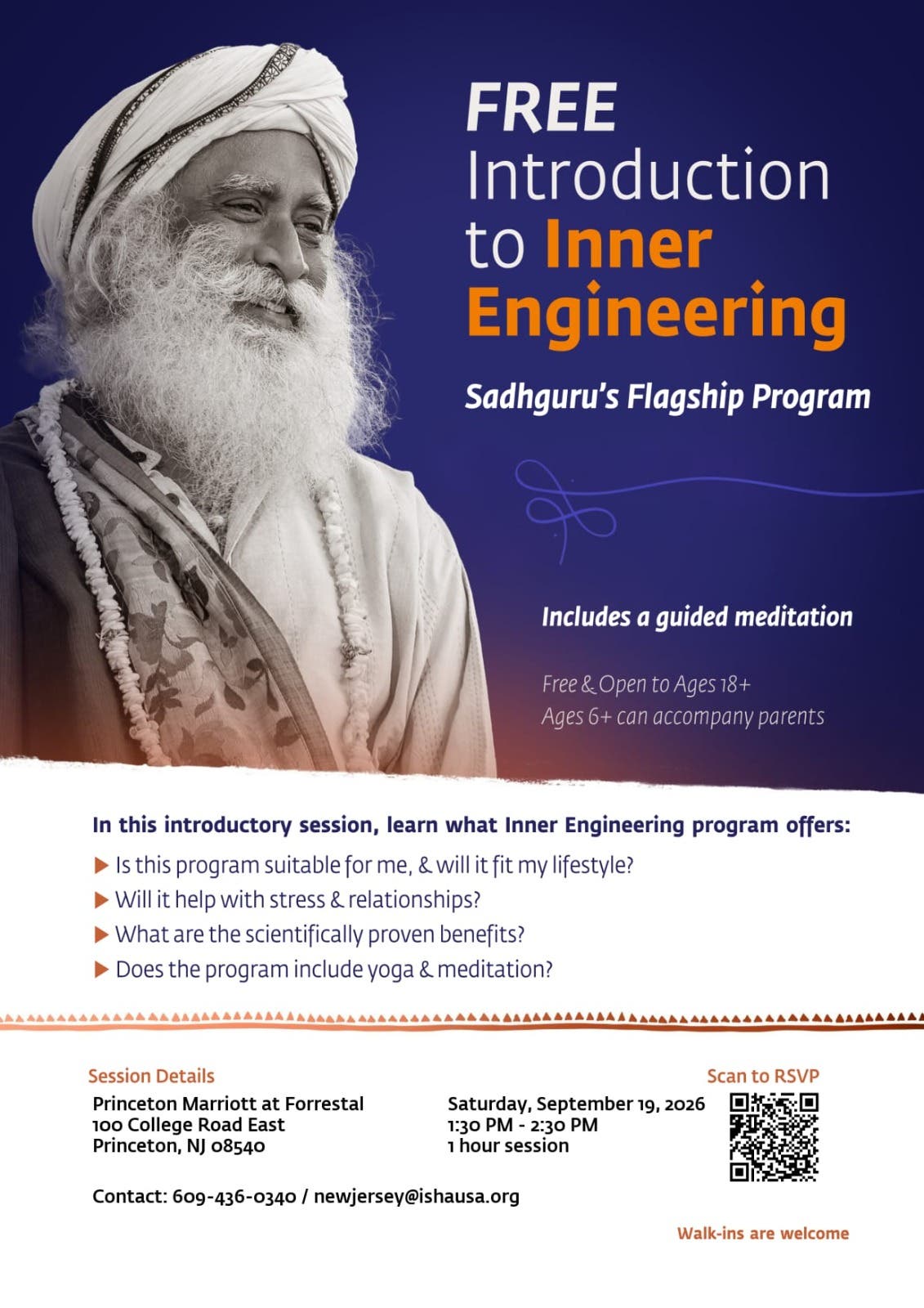 Free Introduction to Inner Engineering with Guided Meditation