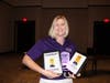 Arizona's Children Association President and CEO Tracy Thurston poses for a picture with their awards