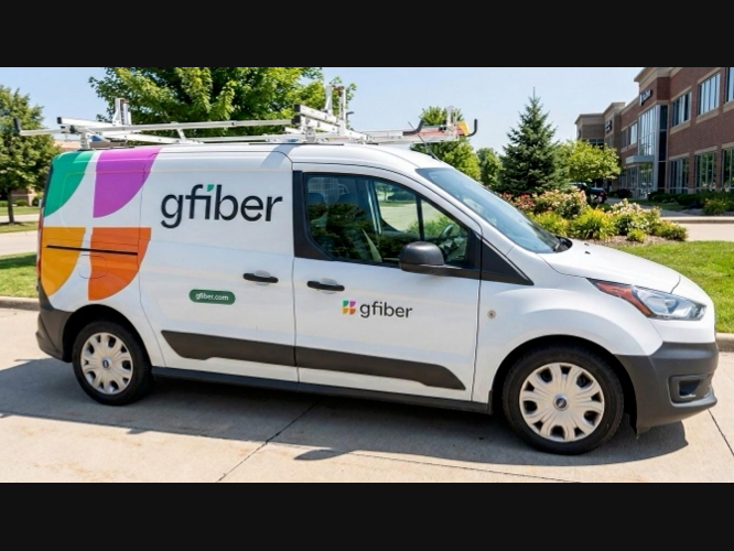 New look gFiber van