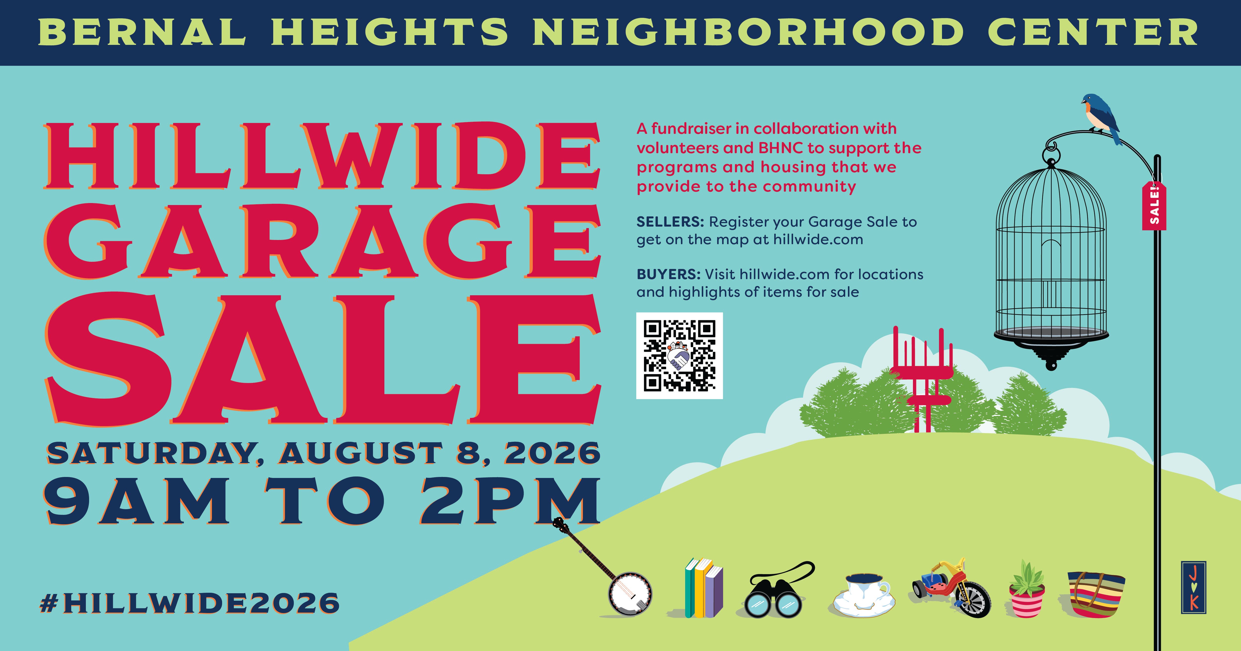 Hillwide Garage Sale | August 8th at Bernal Heights