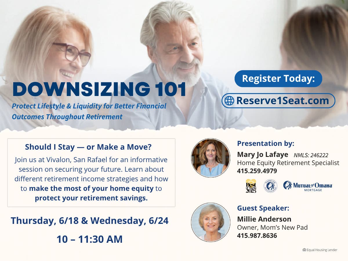 🏡 FREE Seminar — Downsizing, Rightsizing — or Staying Put?