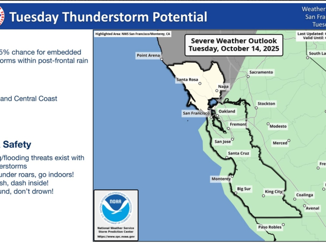 Funnel Cloud And Hail Warning Issued As Norcal Braces For More ...