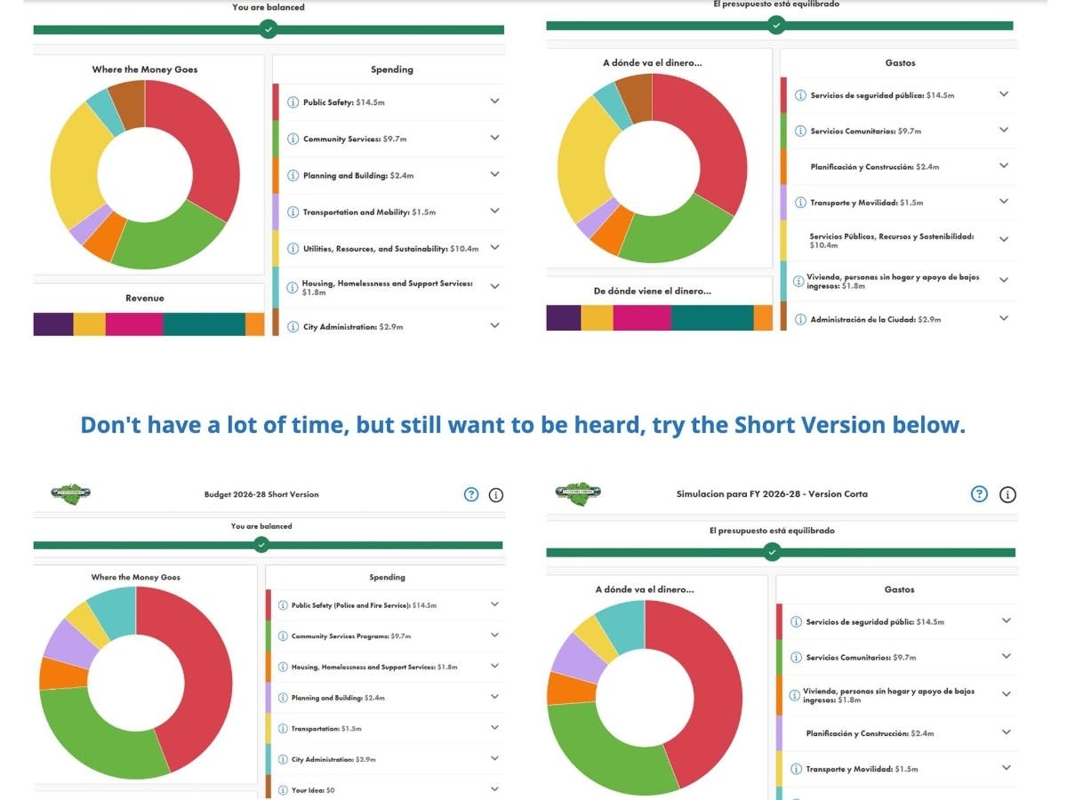 Crunch the budget numbers with a new online tool launched by Healdsburg City Hall and attend multilingual workshops offering a hands-on guide (or paper version) as needed. 