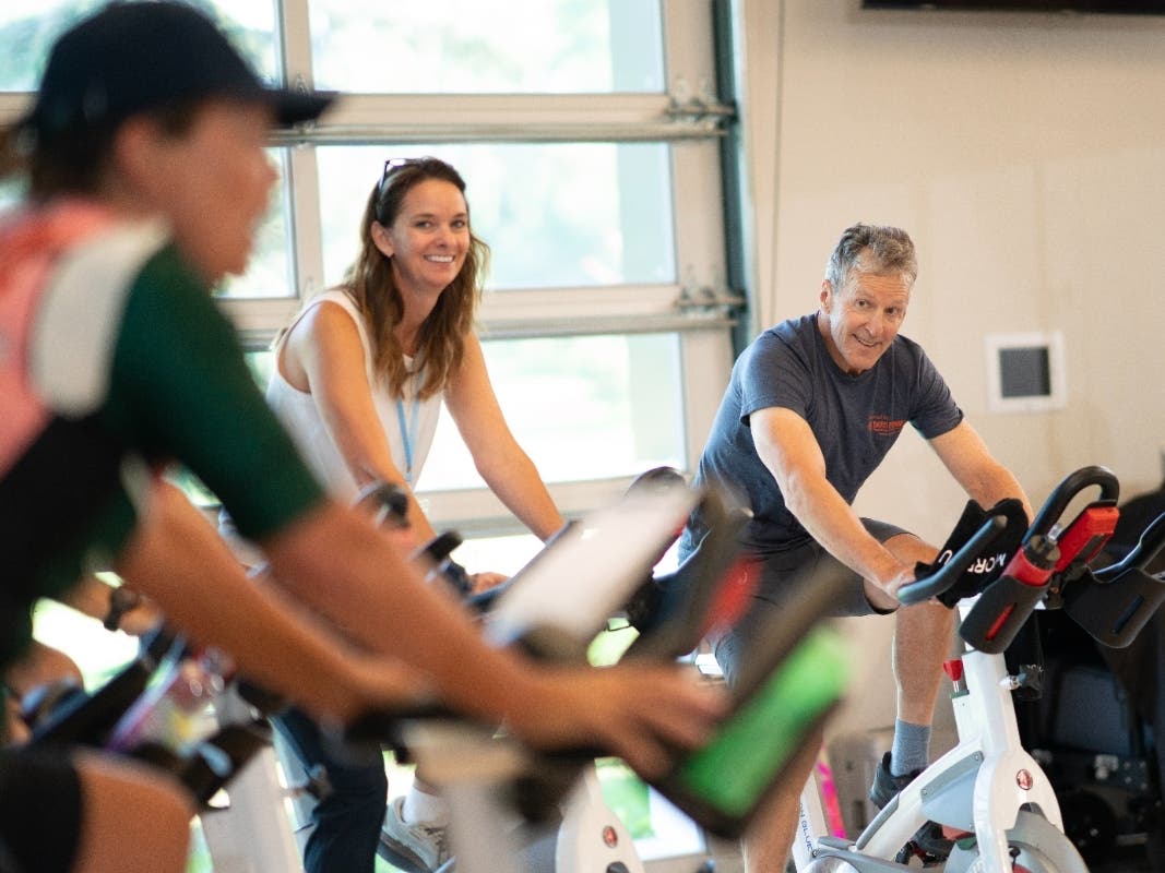 Davis Phinn (above right) was diagnosed with Parkinson’s at 39 before founding the Davis Phinney Foundation, which developed a biking program to fight the progression and symptoms. 