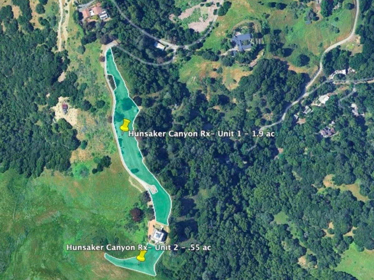 Contra Costa Fire crews begin a planned burn in Hunsaker Canyon to cut fuel loads and strengthen wildfire defenses during Red Flag weather conditions.