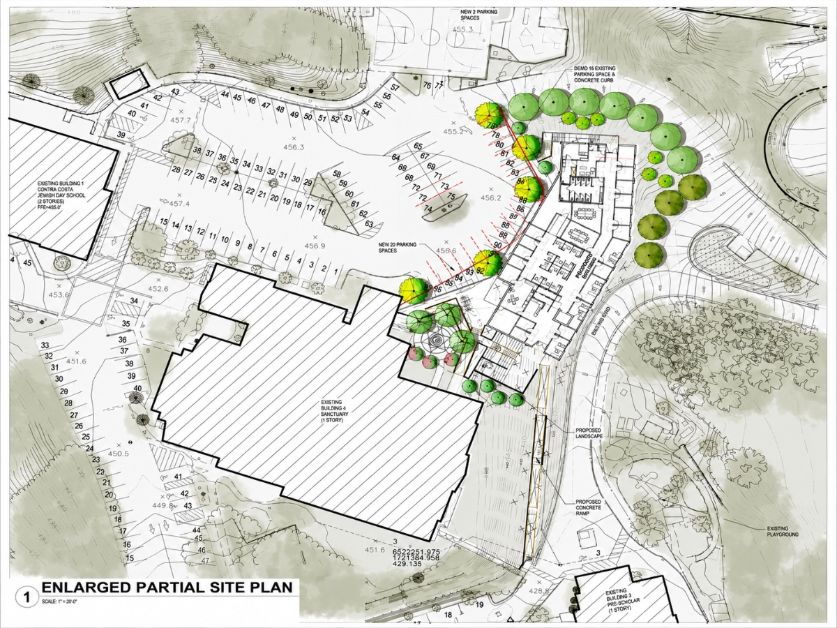 Temple Isaiah requests height variance, parking reductions, and tree removals as Lafayette officials reshape review process for major hillside construction proposal ahead of environmental review.