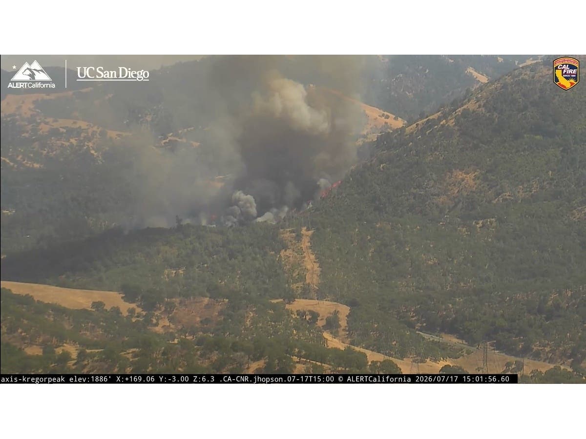 Air and ground crews rushed to slow the Morgan Fire as flames raced uphill near Mount Diablo Friday afternoon.