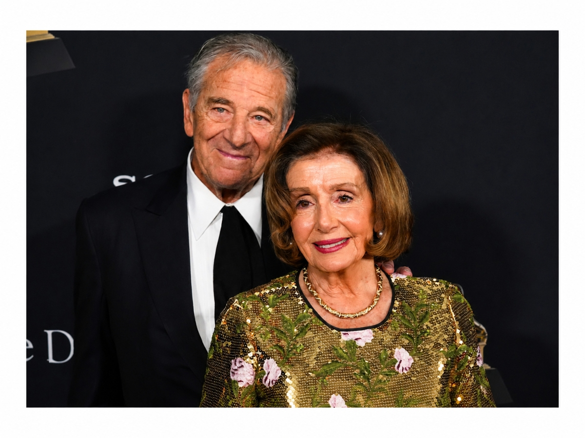 Paul Pelosi, left, and Nancy Pelosi arrive at the Pre-Grammy Gala on Jan. 31, 2026. Prosecutors charged Paul Pelosi today, July 17, 2026, with misdemeanor hit-and-run and an infraction following a July 3 collision in Yountville, CA.