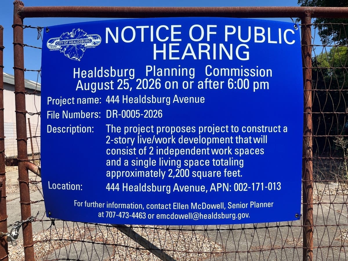 The battered 1936 building has attracted celebrity owners, architects, artists, and ambitious redevelopment plans — but still sits vacant as another proposal will go before the Healdsburg Planning Commission. 