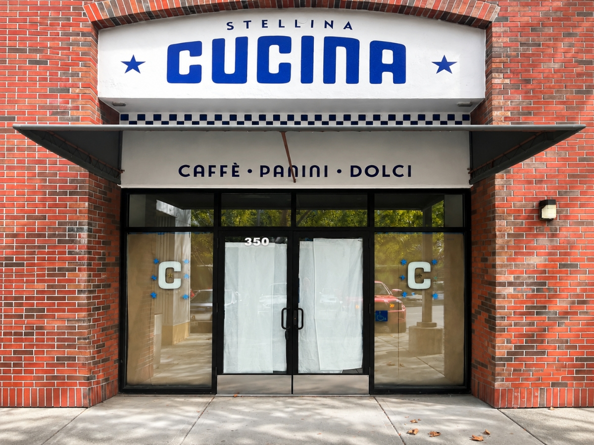 The storefront of Stellina Cucina remains under wraps at 2620 Lakeville Highway, adding a third Stellina business to Petaluma. 