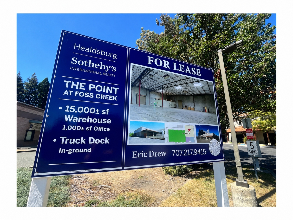 Premium Healdsburg Industrial Rent Commanded For 'The Point' Property