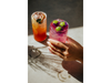 Colorful cocktails catch the Napa Valley sunlight at North Block Restaurant in Yountville, which earned two Michelin keys. 
