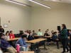 Coatesville Assistant City Manager Roberta Cosentino speaks to students during the Chester County Chamber Foundation’s Youth Leadership Program during a full day of exploring government in action at Coatesville City Hall.