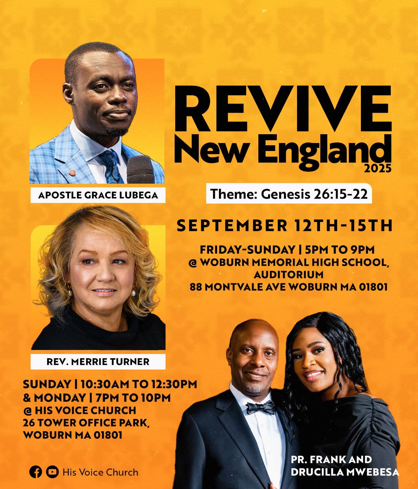 Revive New England 2025 sept 12th to 15th