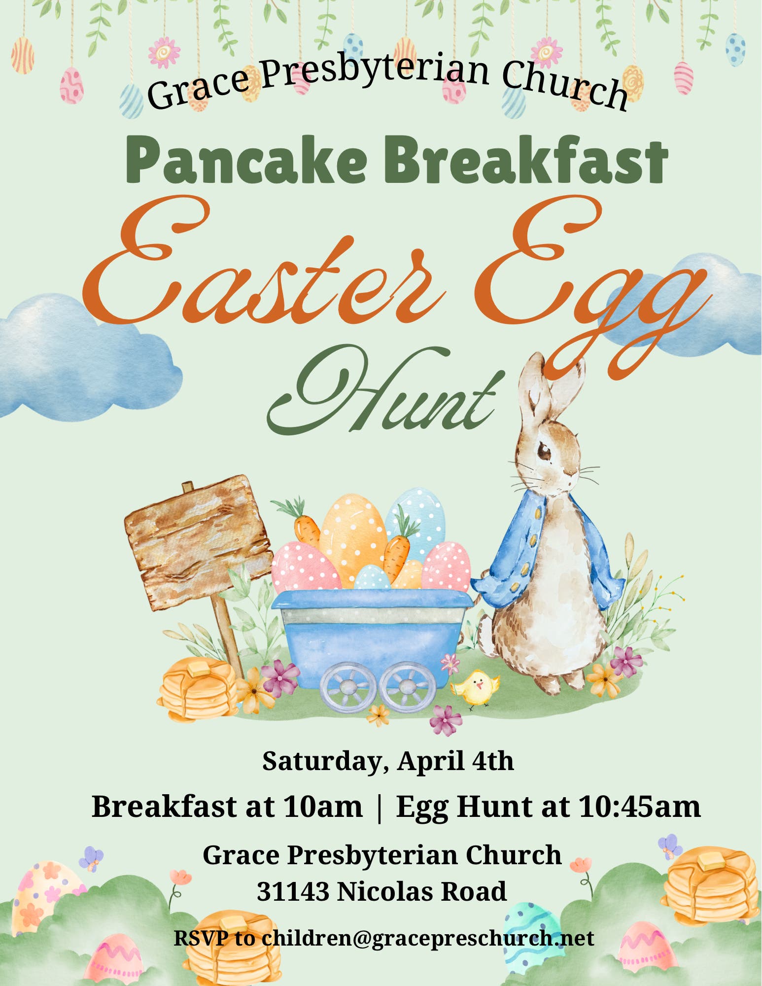 Pancake Breakfast & Easter Egg Hunt
