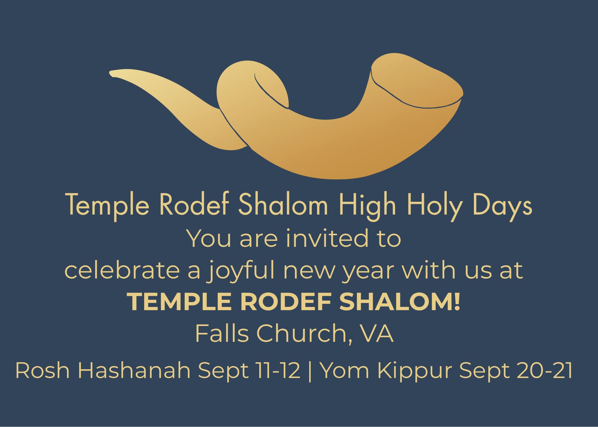 Rosh Hashanah Alternative Service with Temple Rodef Shalom 
