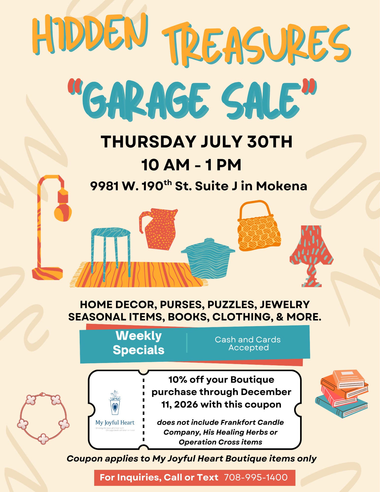 Hidden Treasures "Garage Sale"