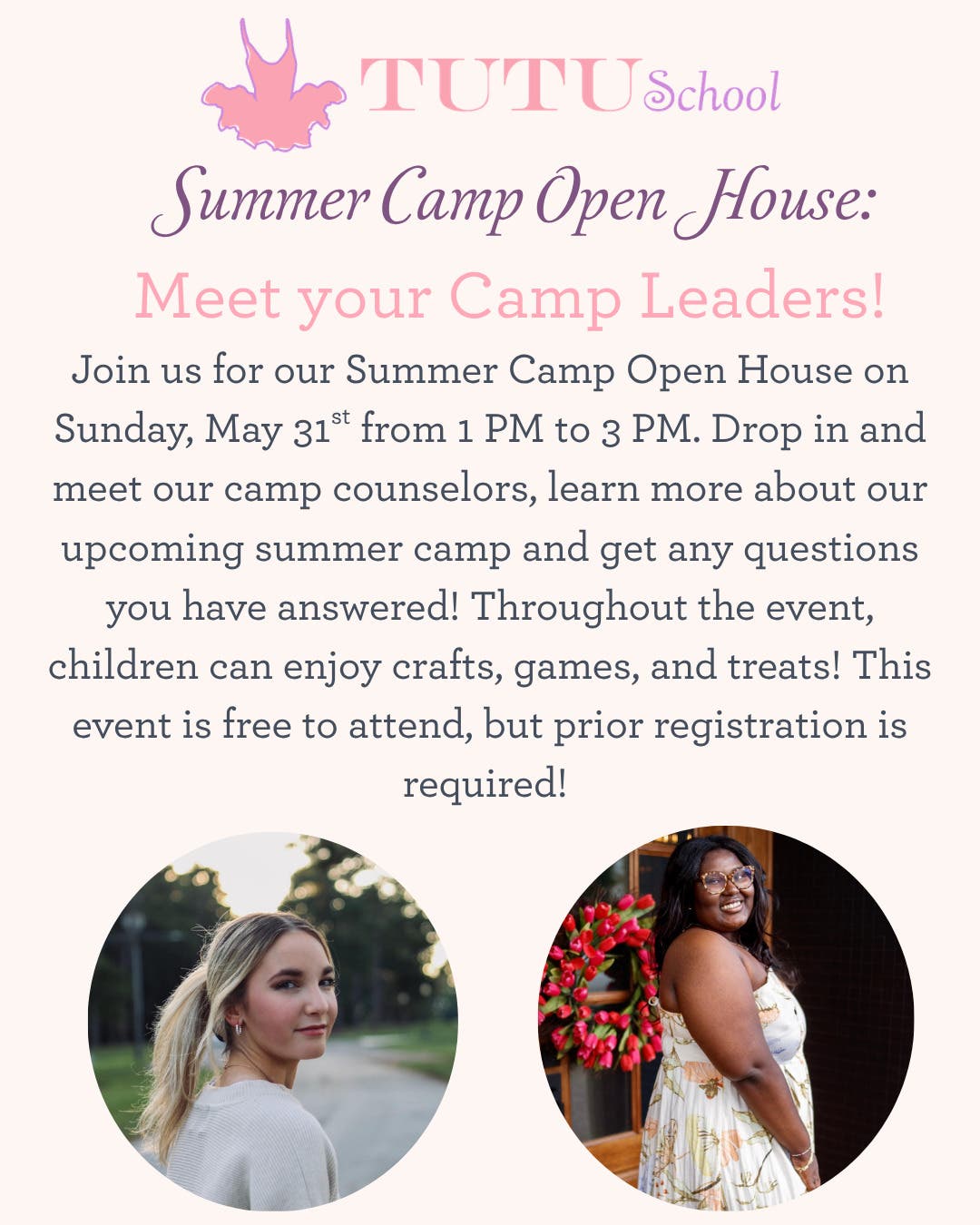 Summer Camp Open House at Tutu School: Meet your Camp Leaders!