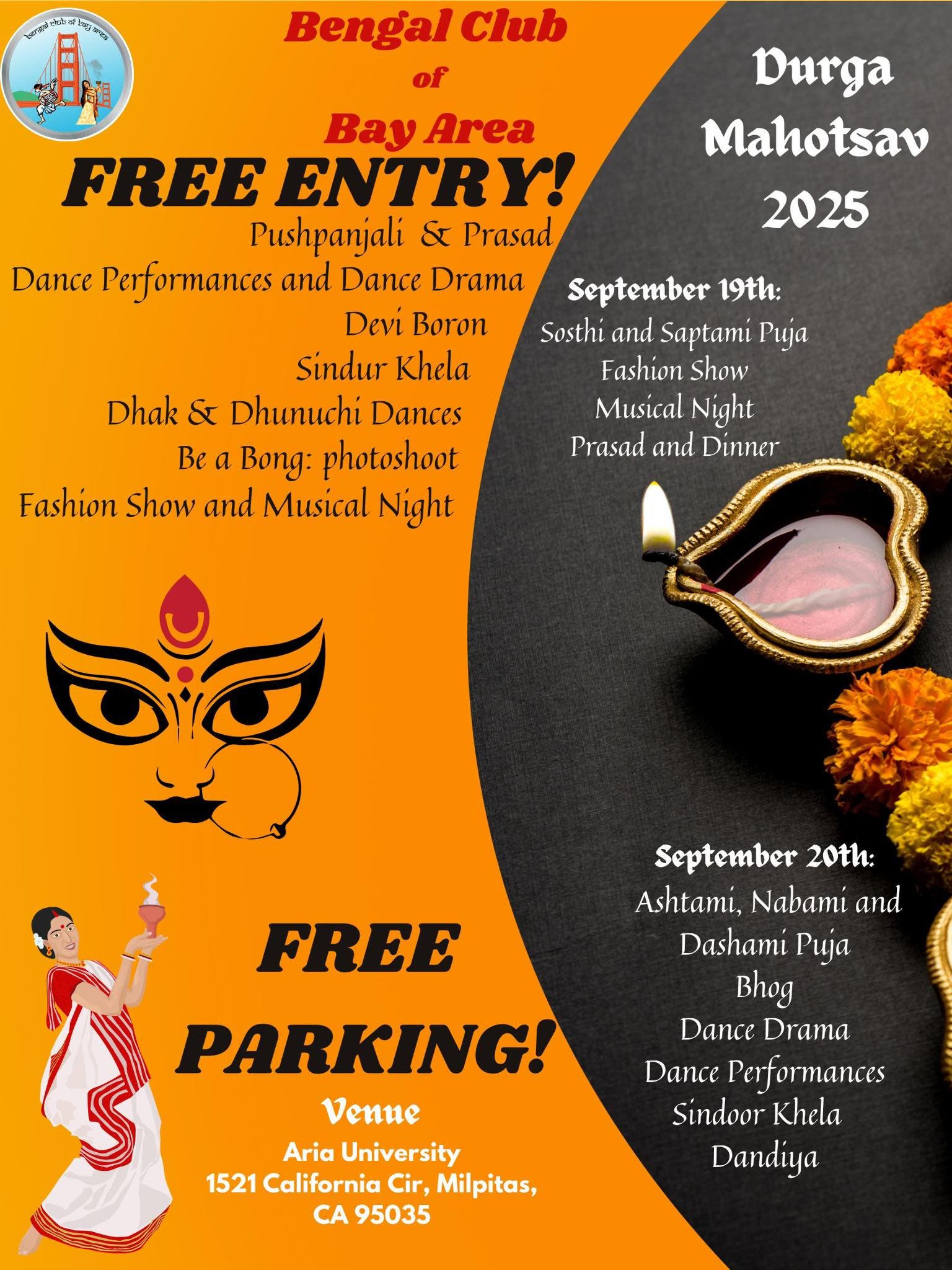 Bengal club of Bay Area Durga Mahotsav 2025