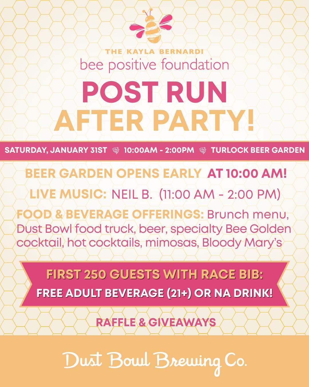 Bee Positive 5K Fun Run-Walk After Party