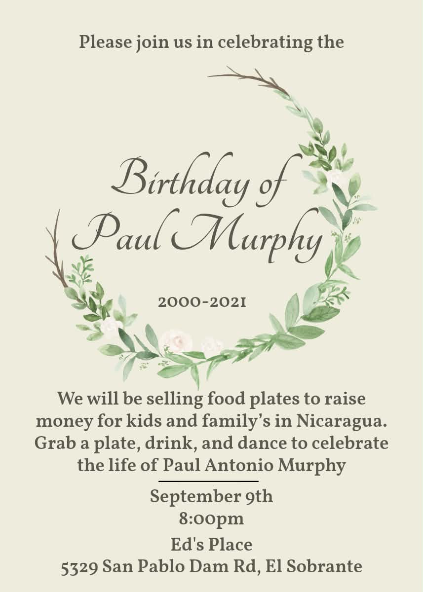 Birthday Of Paul Murphy