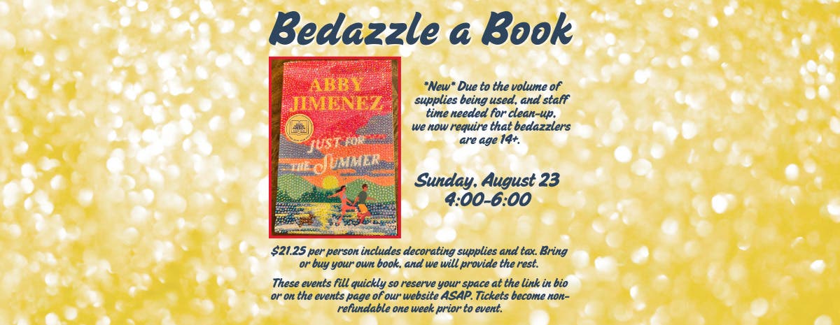 Book Bedazzling