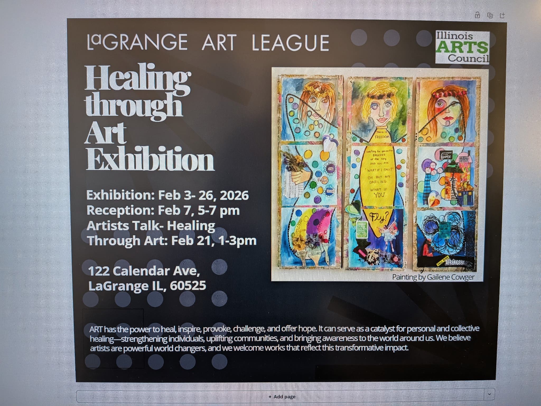 Healing through Art free program